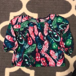 **Ruffle Butts** feather blouse